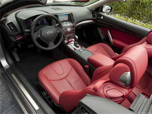 Infiniti G37 Coupe Red Interior