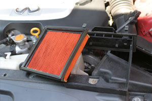 Infiniti G37 airbox filter