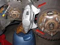 Remove Rear rotor G37