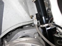 infiniti g37 strut brake line install
