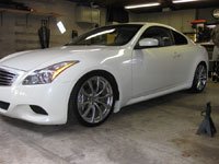 infiniti g37 strut brake line install