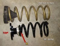 infiniti g37 BC rear spring