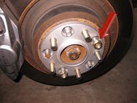 infiniti g37 mount wheel spacer